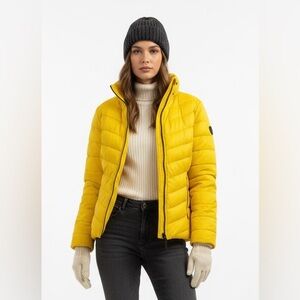 Sicily | Vibrant Yellow Packable Insulated Puffer Jacket